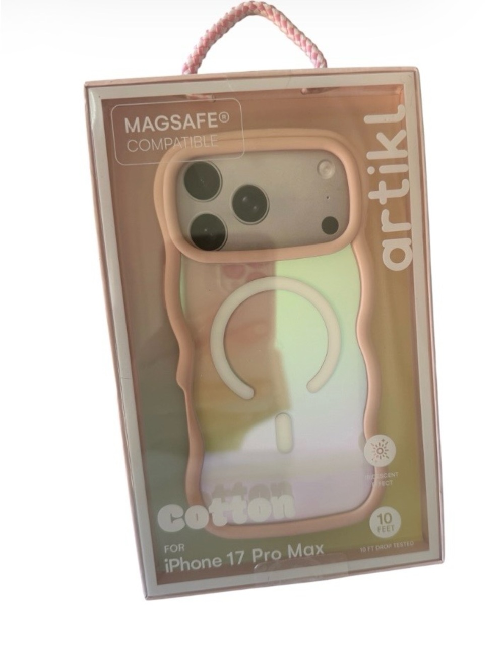 Artikl iPhone 17 Pro Max Case Pink Frosted Iridescent MagSafe Compatible New